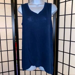 ARTISAN NY VNeck Sleeveless Top Asymetrical Size S